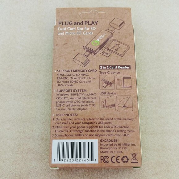 🔗 New🔗 Green Extreme USB 3.0 Type-A and Type-C  2 in 1 Card Reader - Picture 10 of 10